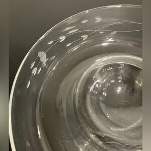 Princess House Crystal Chip and Dip Bowl